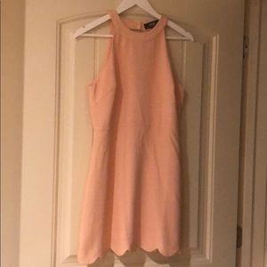 LULU’s scalloped edge short dress